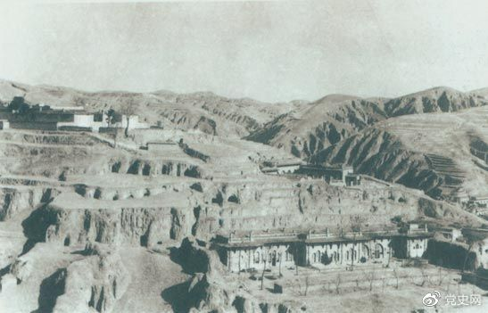 1947年12月25日至28日，中共中央在陜北米脂楊家溝召開擴大會議（十二月會議）。圖為會議會址。